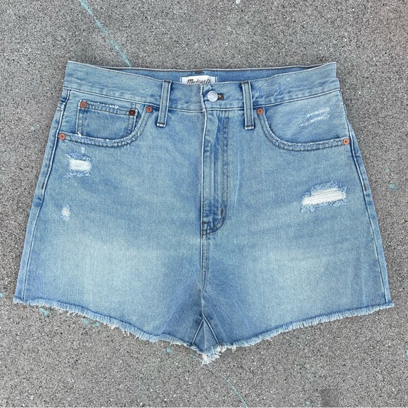 Madewell the Momjean shorts size 29 Jorts preloved vacation Hawaii Florida NY - Picture 2 of 8